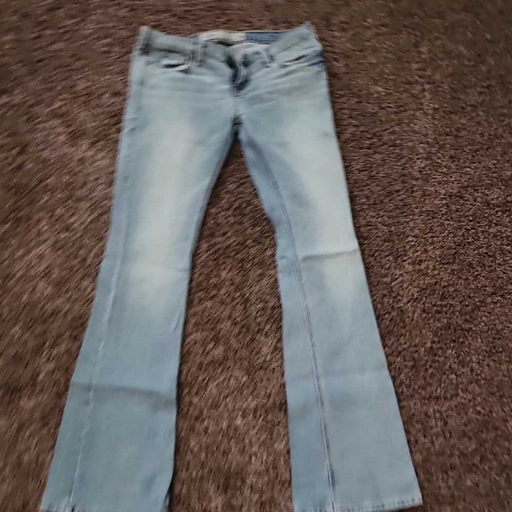 Hollister Blue Boot Cut Jeans Light Denim